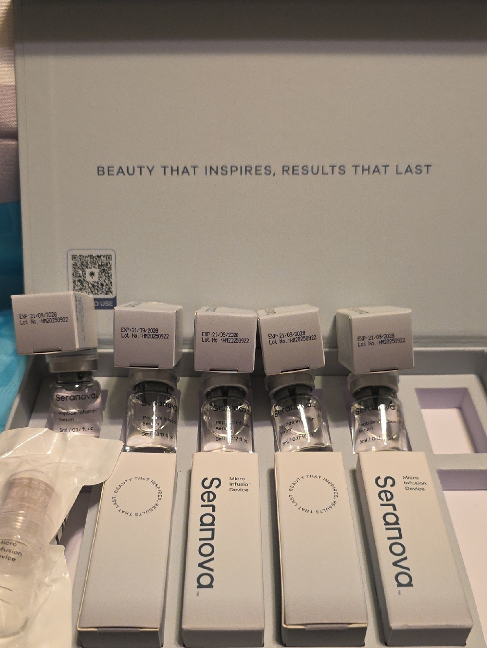 Seranova Micro Infusion Serum Set - Hydrating Skin Treatment- 5 Treatments- New